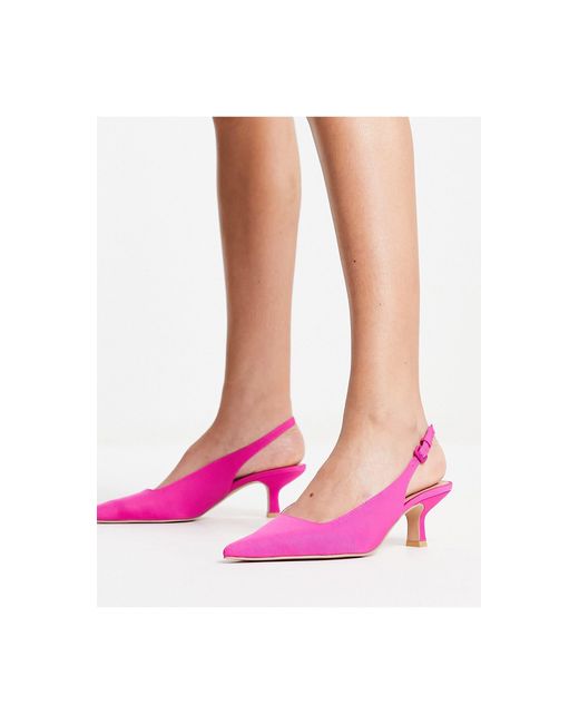 Chaussures à petit talon et bride arrière - vif & Other Stories en coloris Pink
