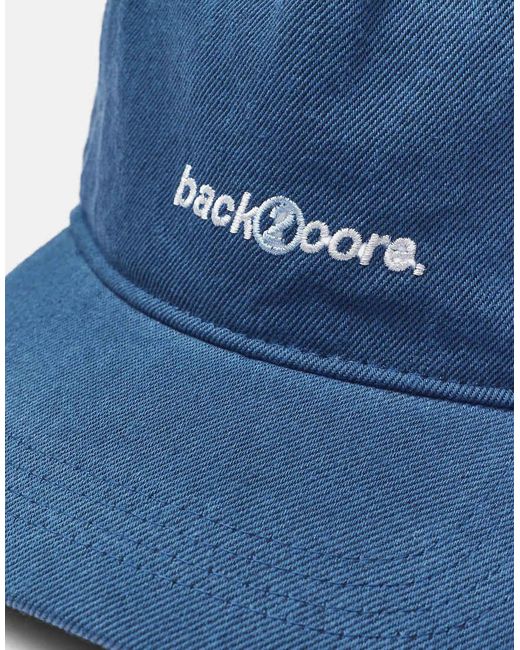 Pull&Bear Blue Stwd Embroidered Cap for men