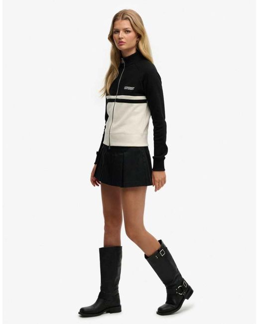 Superdry Black Mini Pleated Skort