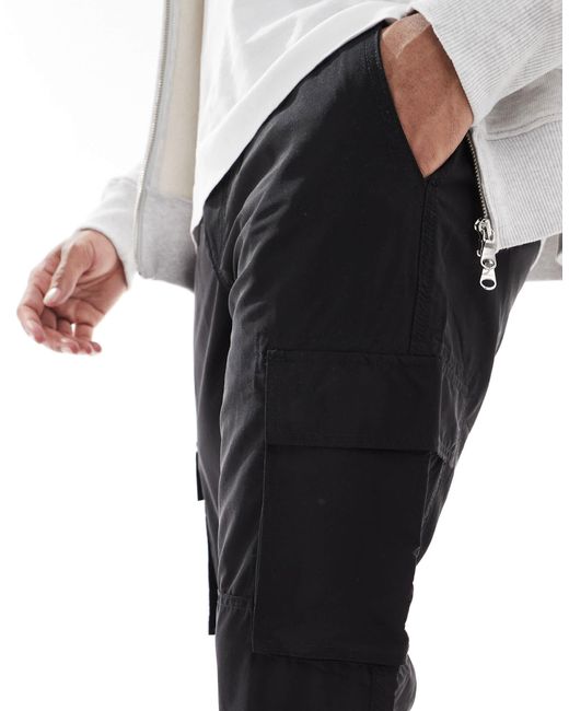 Only & Sons – schmal zulaufende funktions-cargohose in White für Herren