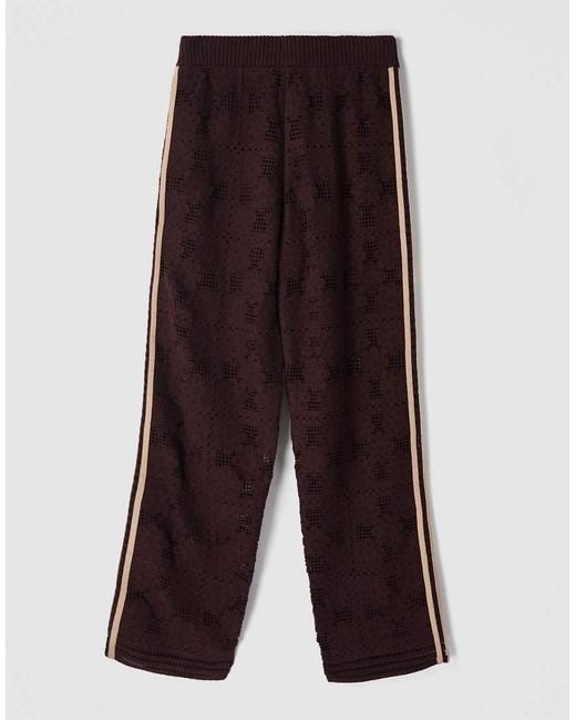adidas Originals x ASOS Natural Crochet Knitted Track Bottoms Co-ord