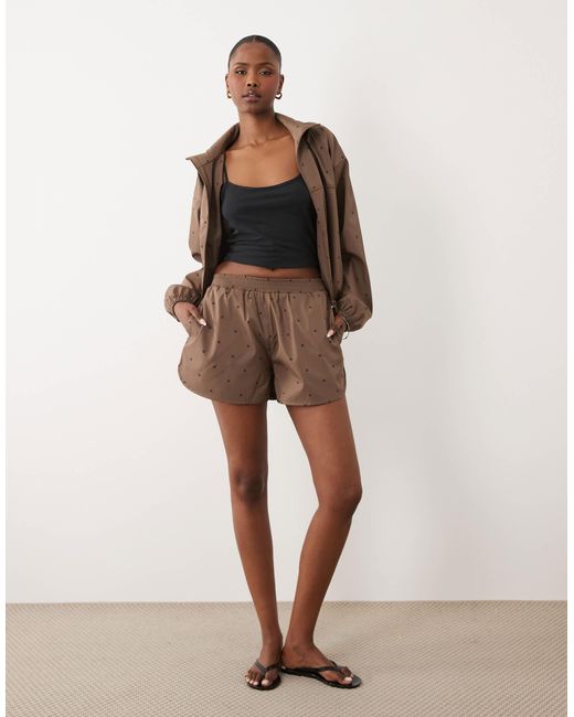 Short 4th & Reckless en coloris Brown