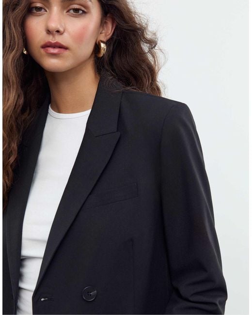 Blazer à double boutonnage Stradivarius en coloris Blue