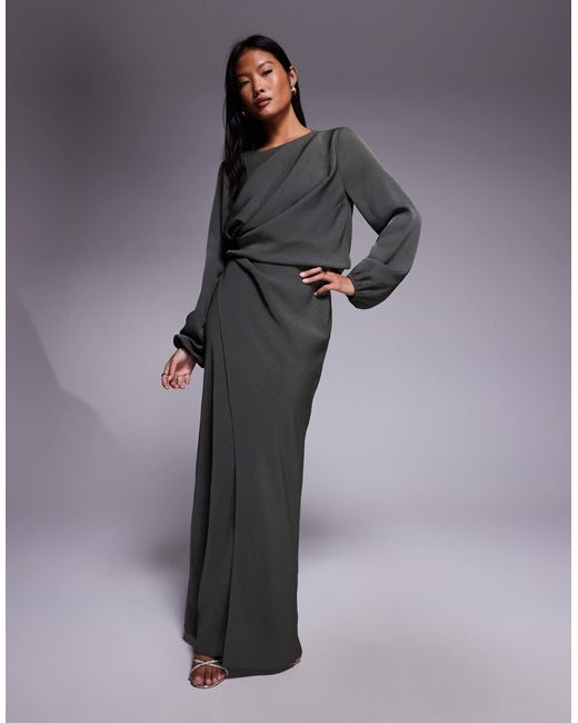 asos prom dresses long sleeve Midi Asos Long Sleeve Evening Dress Lace Asos Midi Prom Dress Long Sleeve  Grey Lace Dress