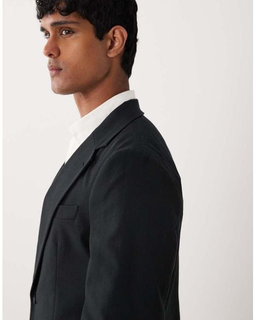 ASOS Black Slim Fit Suit Blazer for men