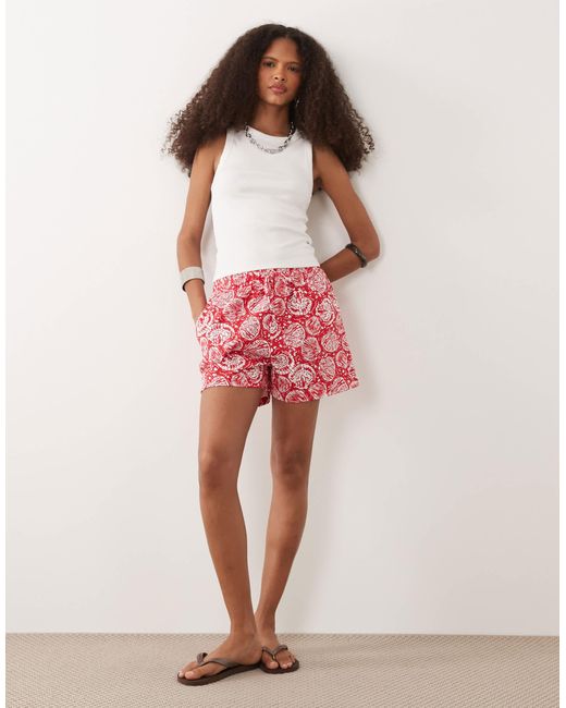 Threadbare Pink Jersey Pull On Shorts With Drawstring
