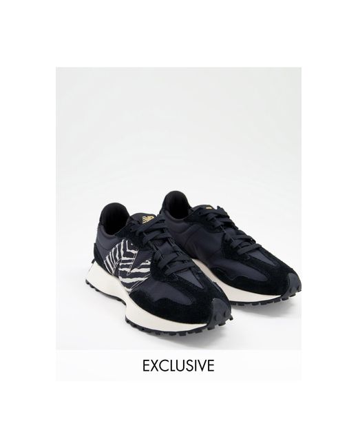 New Balance 327 Animal Trainers in Black | Lyst Canada
