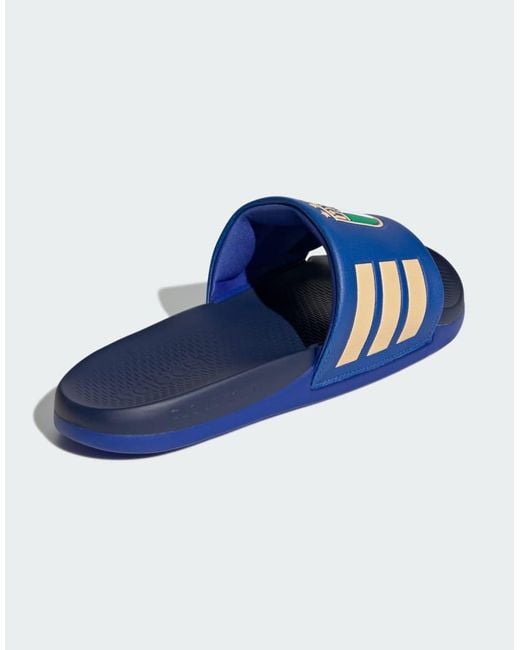 Adidas Originals Blue Adilette Comfort 2.0 Italy Slides