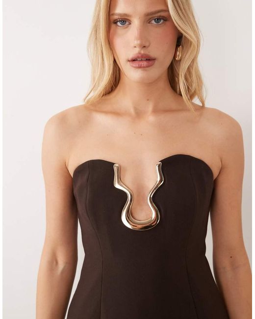 Exclusive Bardot de color Brown