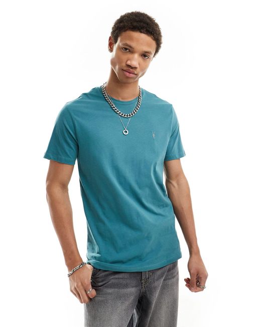 Brace - t-shirt en coton brossé AllSaints pour homme en coloris Blue