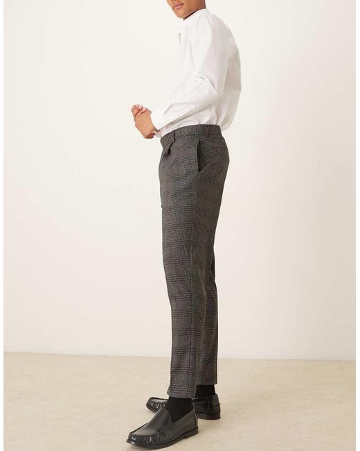 ASOS Black Smart Tapered Trousers for men