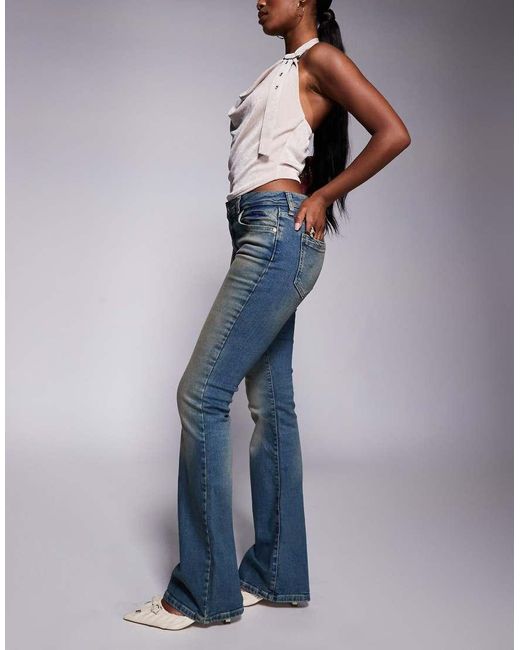 River Island Blue Bootcut Jeans