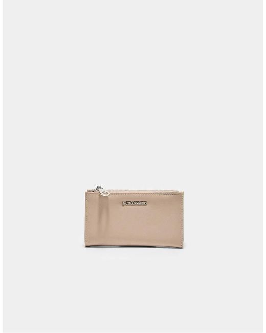 Portafoglio Basic Trasparente Con Zip di Stradivarius in White