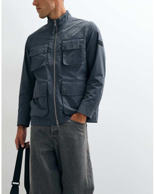 Barbour Blue Course Showerproof Jacket for men