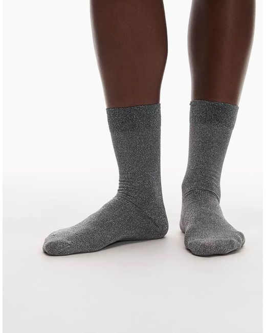 & Other Stories Brown Glitter Socks