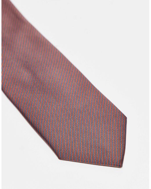 ASOS Purple Tie With Micro Stripe for men