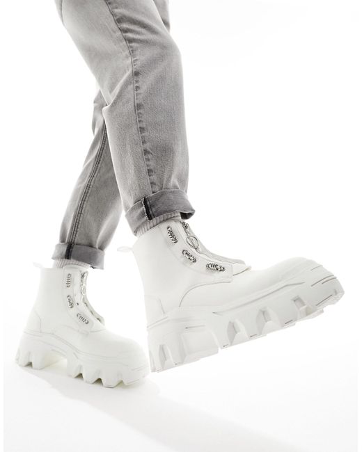ASOS White Chunky Boots for men