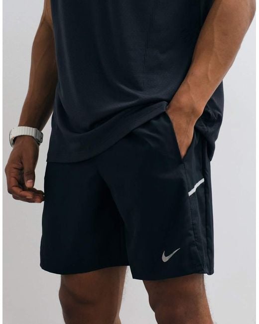 Nike Blue Miler Dri-fit 7 Inch Shorts for men