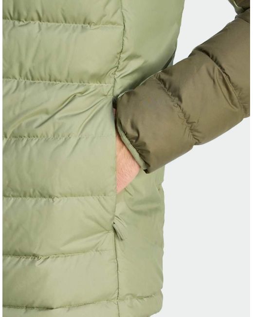Adidas Originals Green Terrex Multi Light Down Climawarm Jacket for men