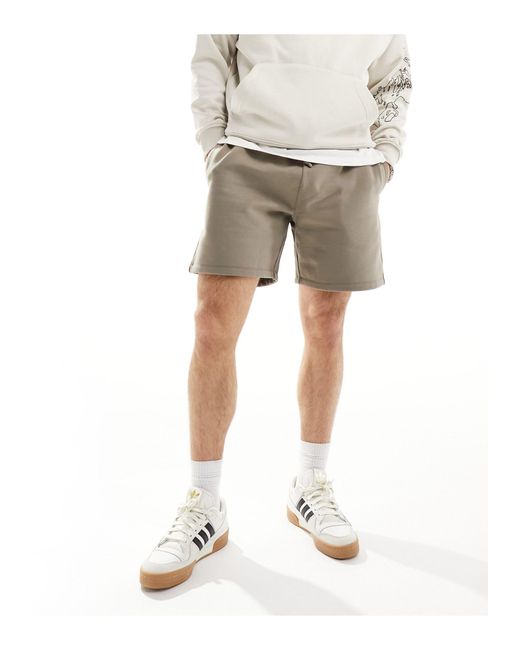 ASOS Natural Heavyweight Oversized Shorts for men
