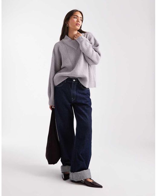 ASOS Gray V-neck Jumper