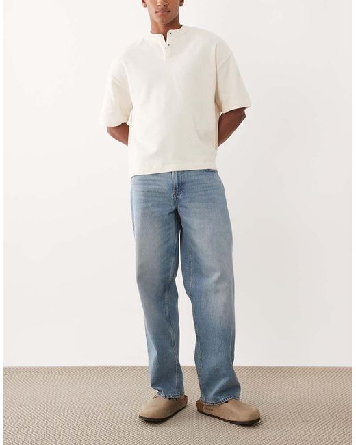 New Look Blue baggy Fit Jeans for men