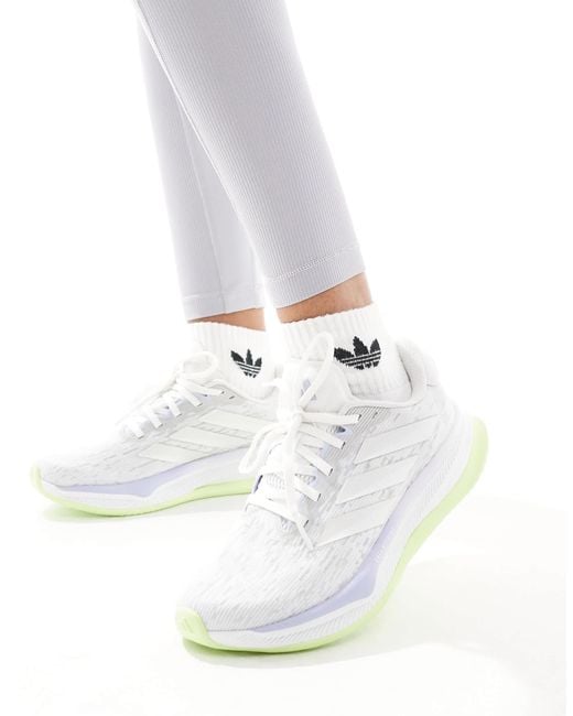 Adidas Originals White Adidas Running Supernova Comfortglide Trainers