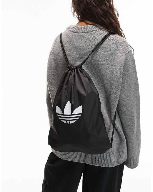 Adidas Originals Black Adicolor Drawstring Bag