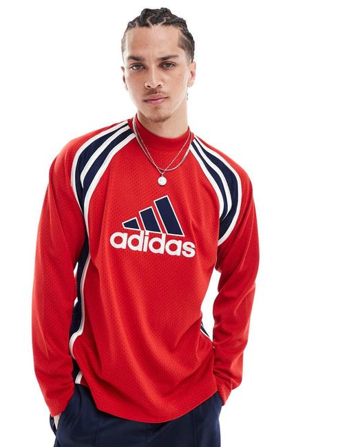 Adidas Originals Red Warm-Up Top for men