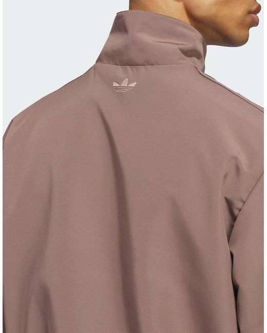 Adidas Originals Brown Firebird Coach Jacket for men