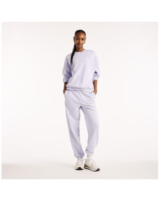 New Balance Purple Sport Essentials French Terry Crew