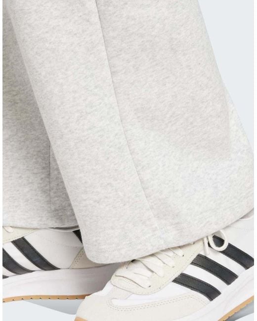 Adidas Originals Gray Essentials Small Logo Feel Cozy Open-hem Pants