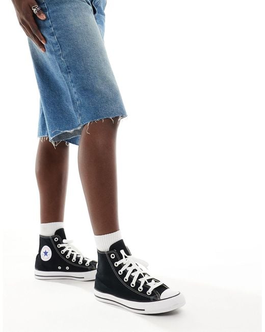 Converse White Chuck Taylor All Star Hi Canvas Sneakers