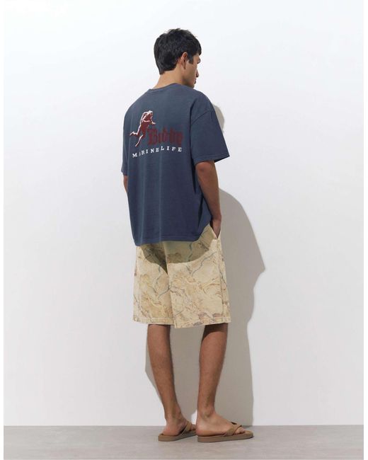 Bermuda imprimé - sable Pull&Bear pour homme en coloris Blue
