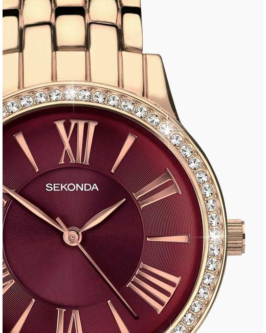 Sekonda Francis Orologio Donna 26 Mm – Bicolore Quadrante Champagne E Pietre - 2