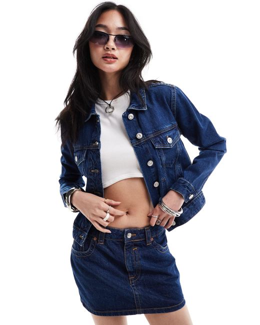 French Connection Blue Classic Denim Jacket