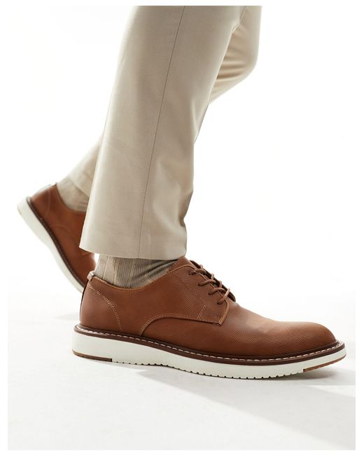 Schuh Natural Pippin Lace Up Shoes With Contrast Sole for men