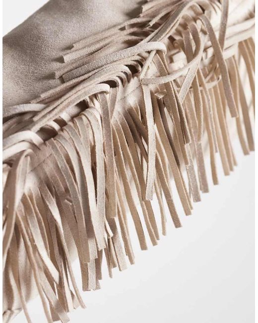 Glamorous White Western Fringe Knee Boots