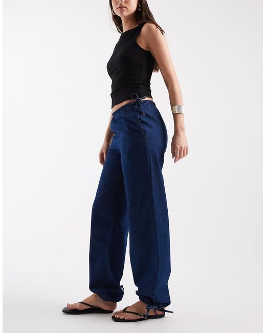 ASOS Blue Low Rise Slim Balloon