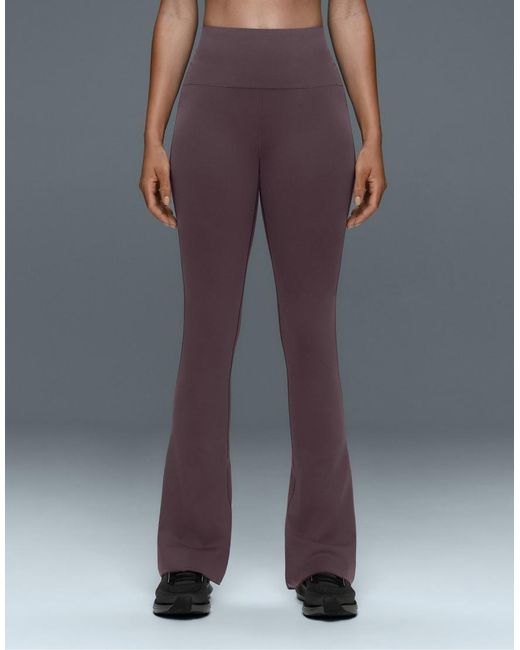 Oysho Gray Perfect-Adapt High-Rise Flare Trousers