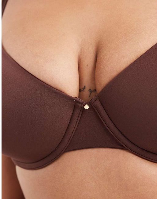 ASOS Brown Asos Design Curve Moulded T-Shirt Bra