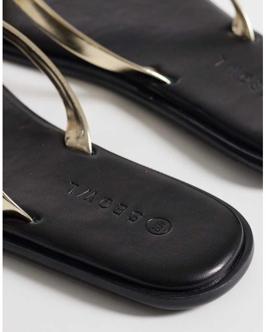 SEQWL Wide Fit White Jelly Flip Flops