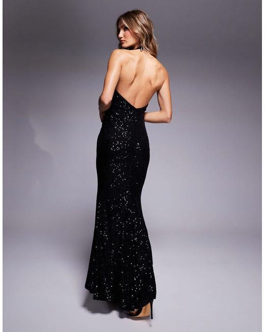 background for black dress Lady Black Tie - Brienne Dress - Black main image 0