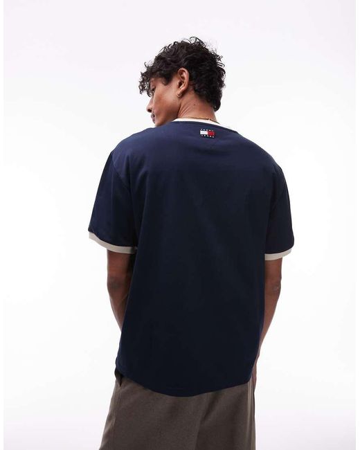 Tommy Hilfiger Blue Manhattan Ringer T-Shirt for men
