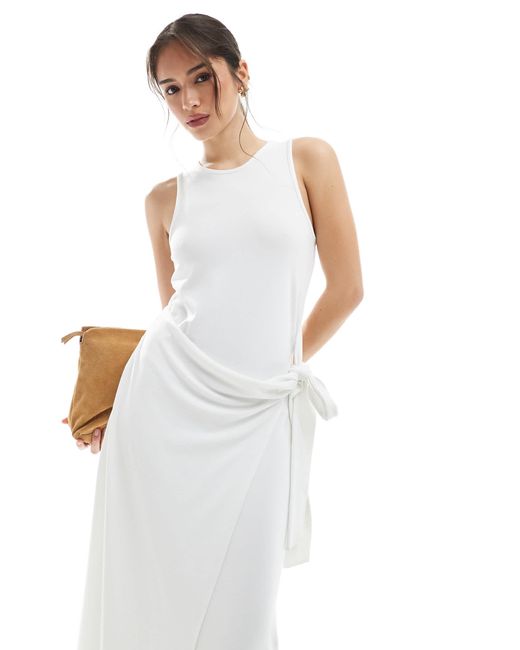 4th & Reckless White – ärmelloses maxikleid