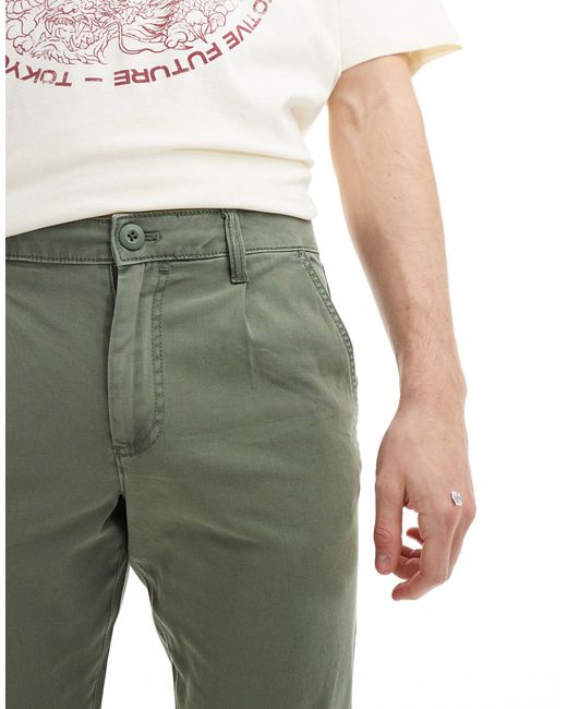 Pantalon chino fuselé - kaki délavé ASOS pour homme en coloris Natural