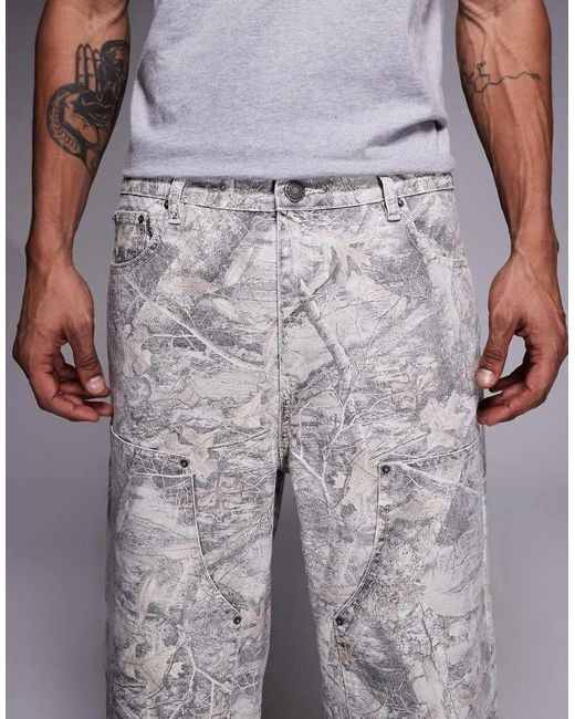 Good For Nothing Gray baggy Denim Jorts for men