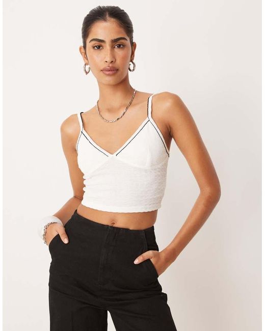 Cotton On White Hailey V Neck Cami