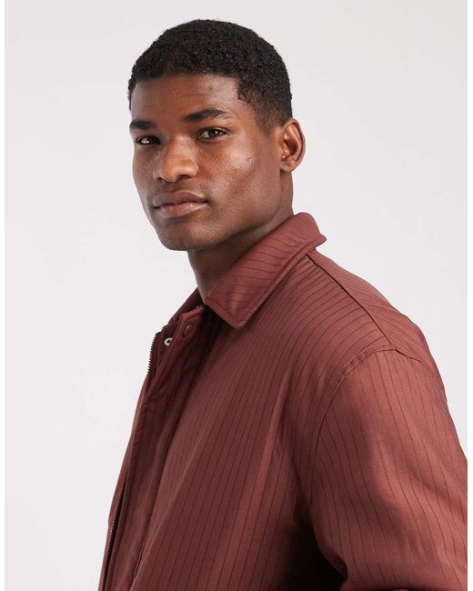 ASOS Red Harrington Jacket for men