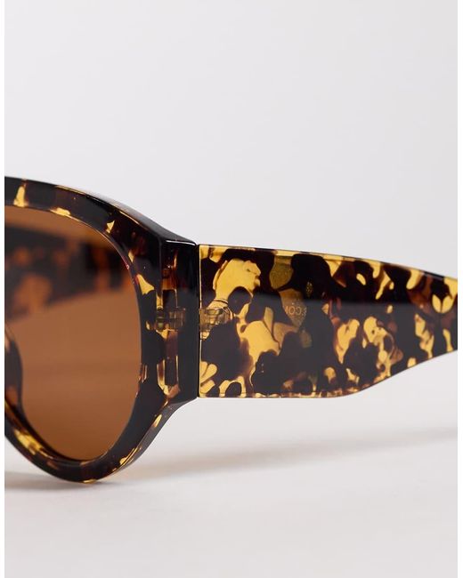 ASOS Brown Oversized Sunglasses for men